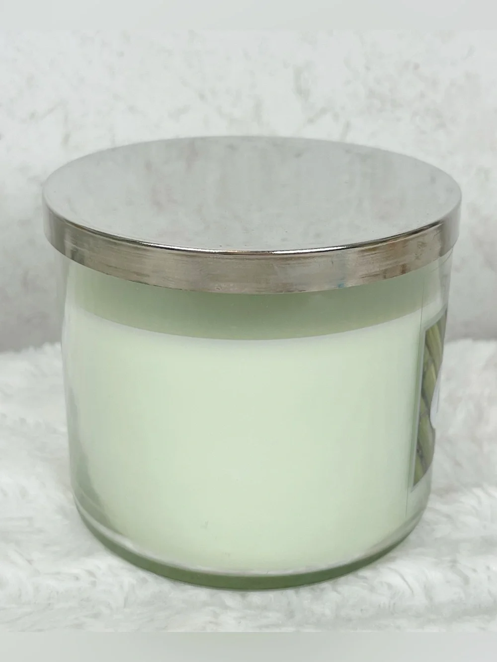 Rare White Barn Bath & Body Works Fresh Bamboo 3 Wick Candle 14.5 Oz Boho